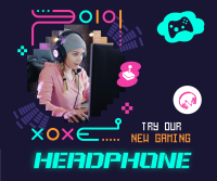 Gaming Headphone Accessory Facebook Post