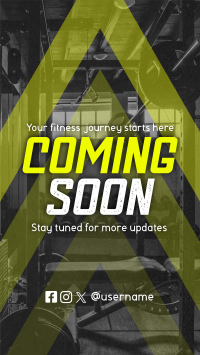 Coming Soon Fitness Gym Teaser Facebook Story