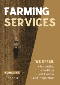 Expert Farming Service Partner Poster