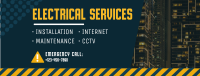 Electrical Services List Facebook Cover Design