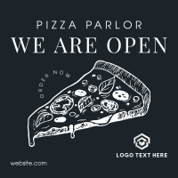 Pizza Parlor Open Instagram Post