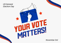 Your Vote Matters Postcard