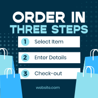 Simple Shop Order Guide Instagram Post