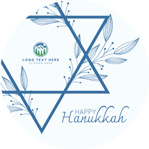 Floral Hanukkah Star SoundCloud Profile Picture Image Preview