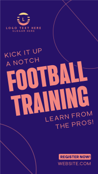 Minimalist Football Training Instagram Reel Image Preview