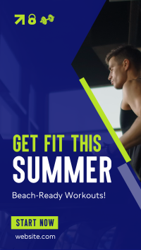 Get Fit This Summer Facebook Story Design