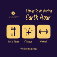 Earth Hour Activities Instagram Post Image Preview