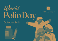 World Polio Day Postcard example 1