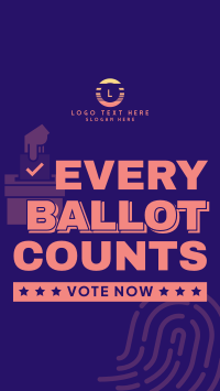 Every Ballot Counts Instagram Story