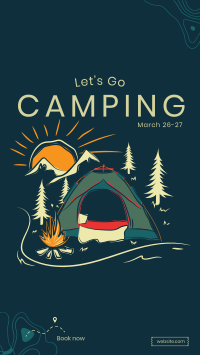Campsite Sketch Instagram Story Image Preview