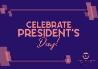 Celebrate President's Day Postcard