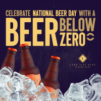 Below Zero Beer Linkedin Post Design