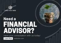 Professional Financial Advisor Postcard