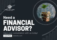 Professional Financial Advisor Postcard