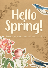 Scrapbook Hello Spring Flyer