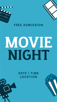 Cinema Movie Night Facebook Story