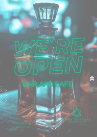 Neon Now Open Poster Design