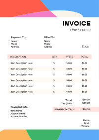 Generic Corporate Business Invoice Image Preview