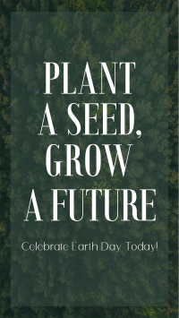 Plant Seed Grow Future Earth Facebook Story