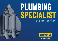 Plumbing Specialist Postcard