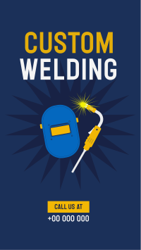 Custom Welding Instagram Story Design