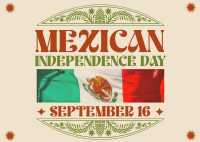 Rustic Mexican Independence Day Postcard Image Preview