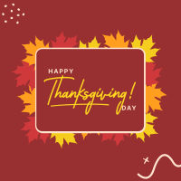 Thanksgiving Border Instagram Post Design