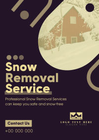 Minimal Snow Removal Poster