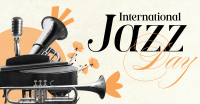 Modern International Jazz Day Facebook Ad