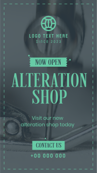 Alteration Shop Instagram Reel Design