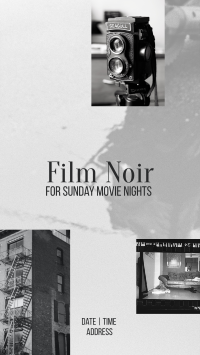 Film Noir Movie Night Facebook Story