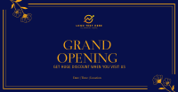 Grand Opening Elegant Floral Facebook Ad