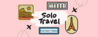 Stickers Solo Traveler Facebook Cover Design