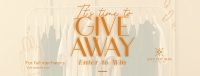 Fashion Giveaway Alert Facebook Cover Design