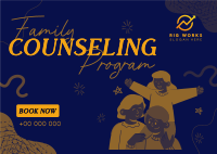 Family Counseling Postcard