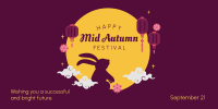 Mid Autumn Festival Rabbit Twitter Post