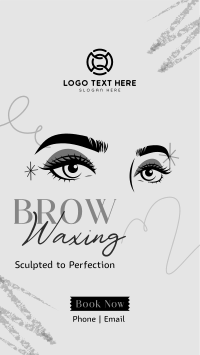 Eyebrow Waxing Service Facebook Story