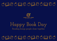 Book Day Message Postcard