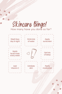 Skincare Tips Bingo Pinterest Pin