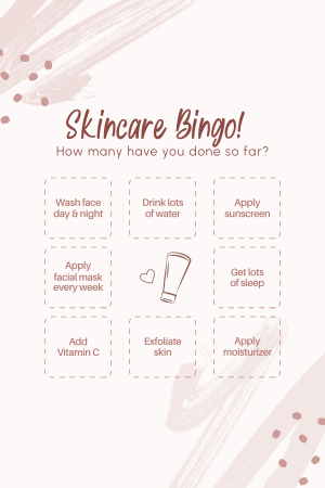 Skincare Tips Bingo Pinterest Pin Image Preview
