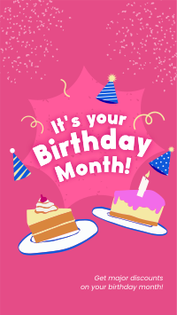 It's your Birthday Month Facebook Story