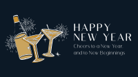 New Year Toast Facebook Event Cover