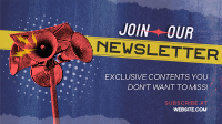 Grunge Pop Newsletter Facebook Event Cover