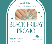 Black Friday Nail Sale Facebook Post Design