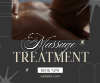 Hot Massage Treatment Facebook Post