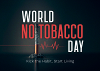 No Tobacco Day Postcard Design