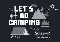 Camp Out Postcard