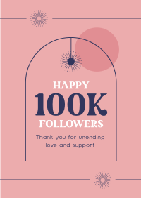 Follower Milestone Poster