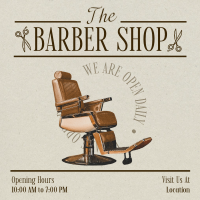 Editorial Barber Shop Instagram Post