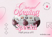 Special Grand Opening Postcard